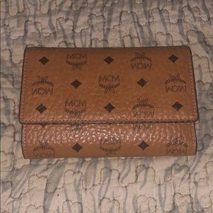 MCM Three Fold Wallet in Visetos